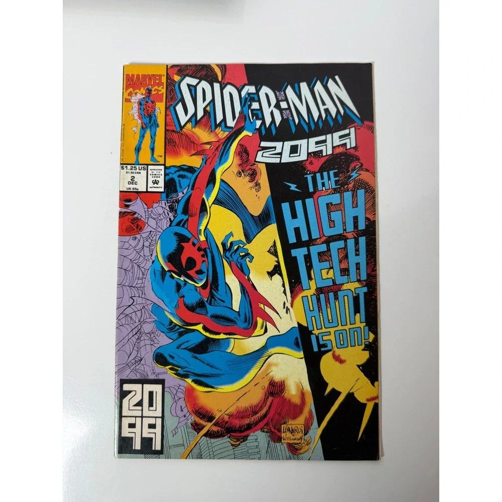 Spider-Man 2099 #2 Marvel Comics Dec 1992 Miguel OHara Rick Leonardi Cover Art