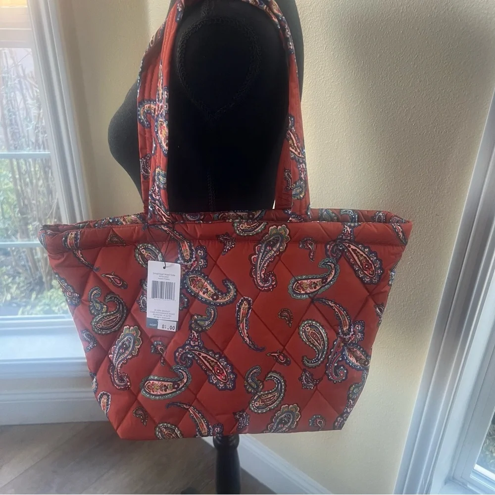 NWT Vera Bradley Manor Paisley Small East West Tote.