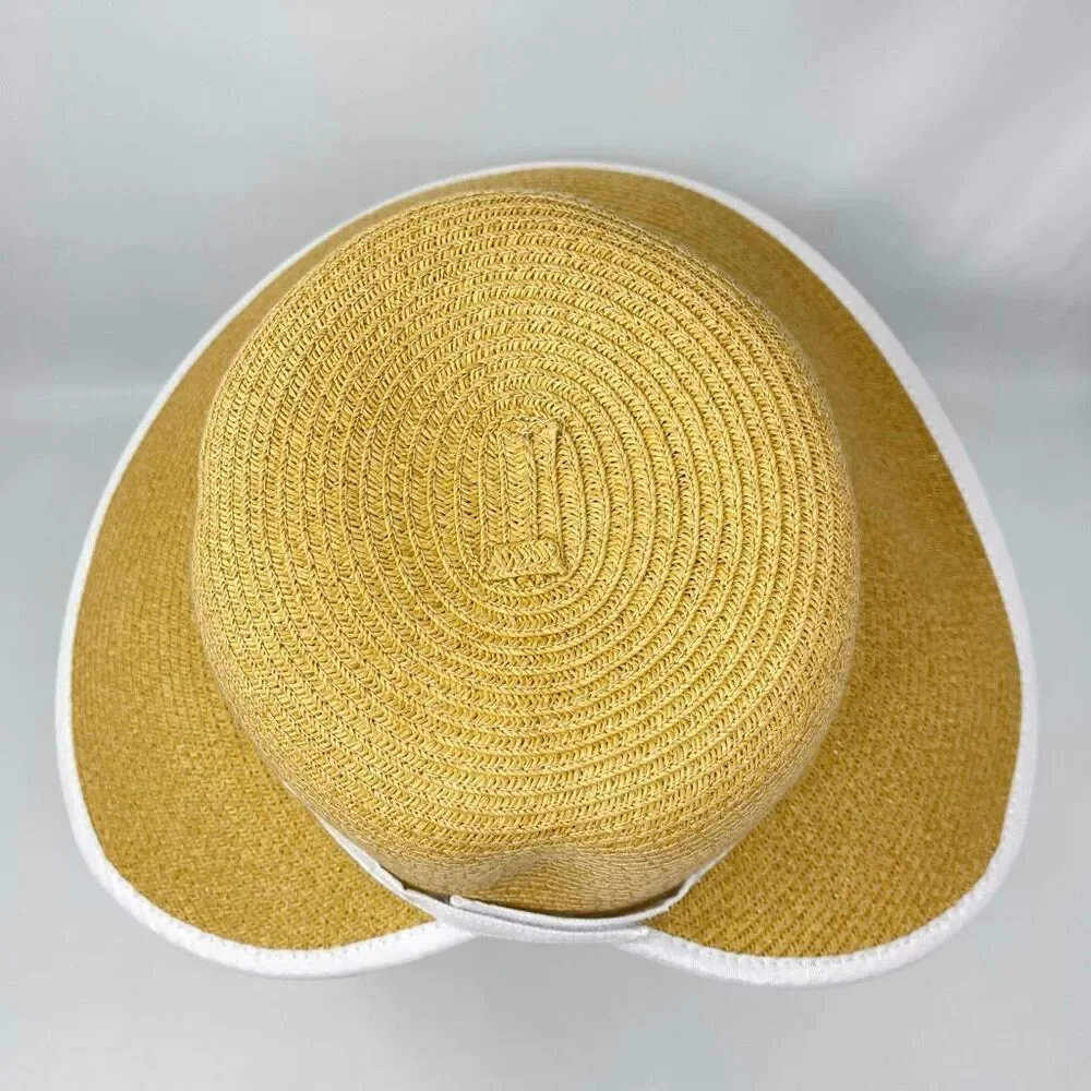 Sun N Sand Floppy Open Back Face Saver Sun Hat Cap 100% Paper Women’s OSFM