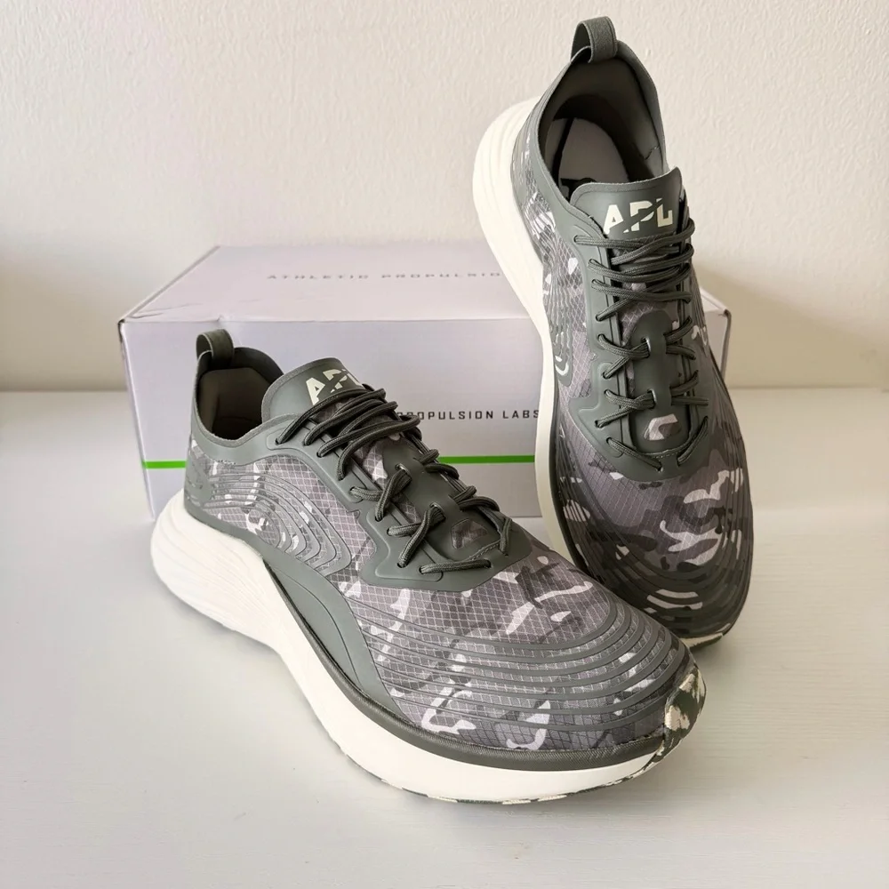 New! APL Techloom Camo Sneakers - Olive & White, Size 11 (Men)