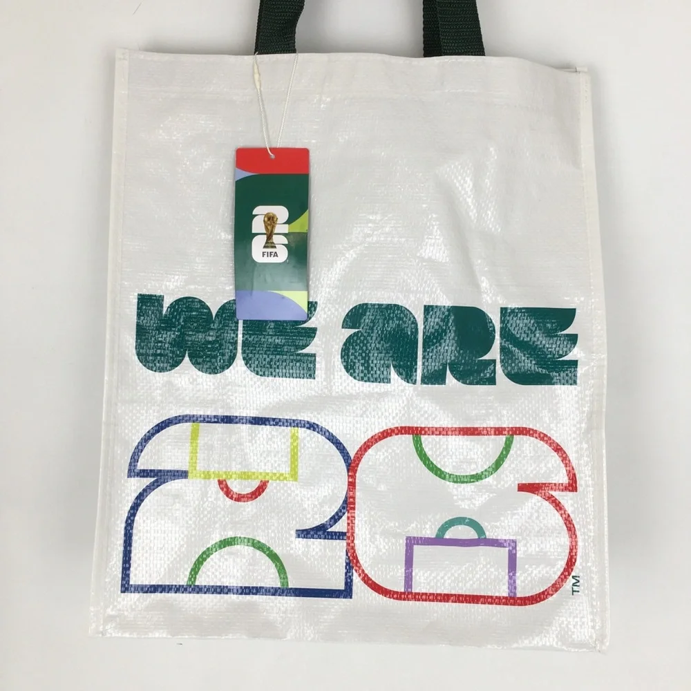 FIFA World Cup 2026 White Shopping Tote Bag Reusable Collectible Souvenir NEW