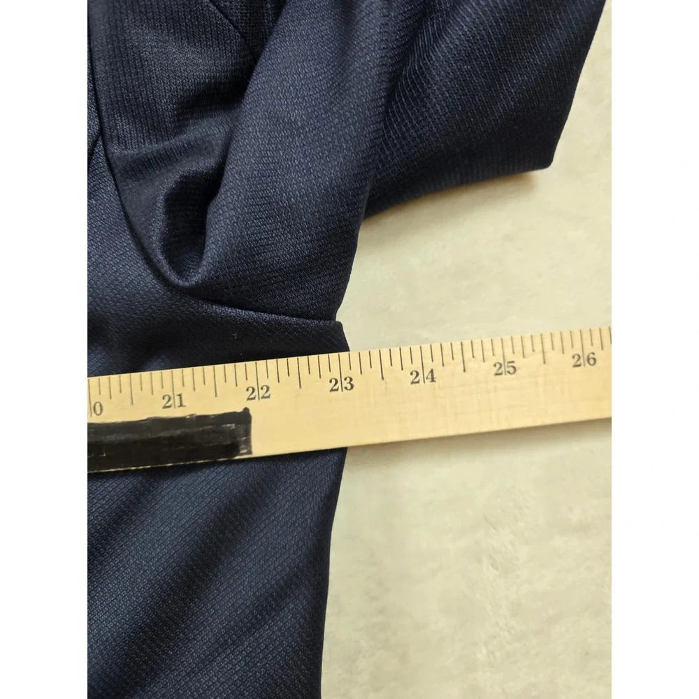 Hugo Boss Blazer Mens 46L 46 Navy Blue 100% Virgin Wool Jeffery Sport Coat