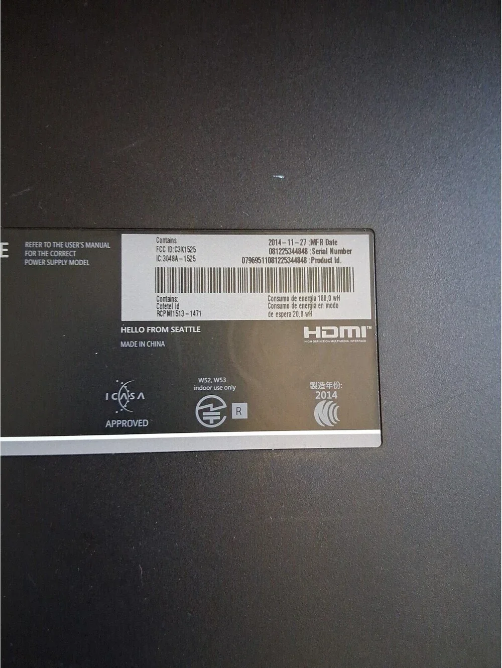Microsoft xbox one