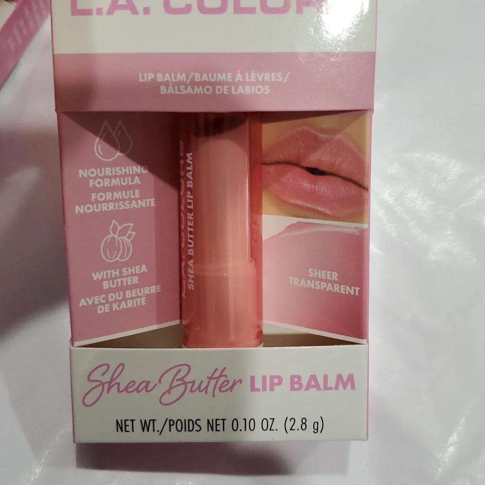 2pack shea butter enriched sheer transparent lip balms new‎