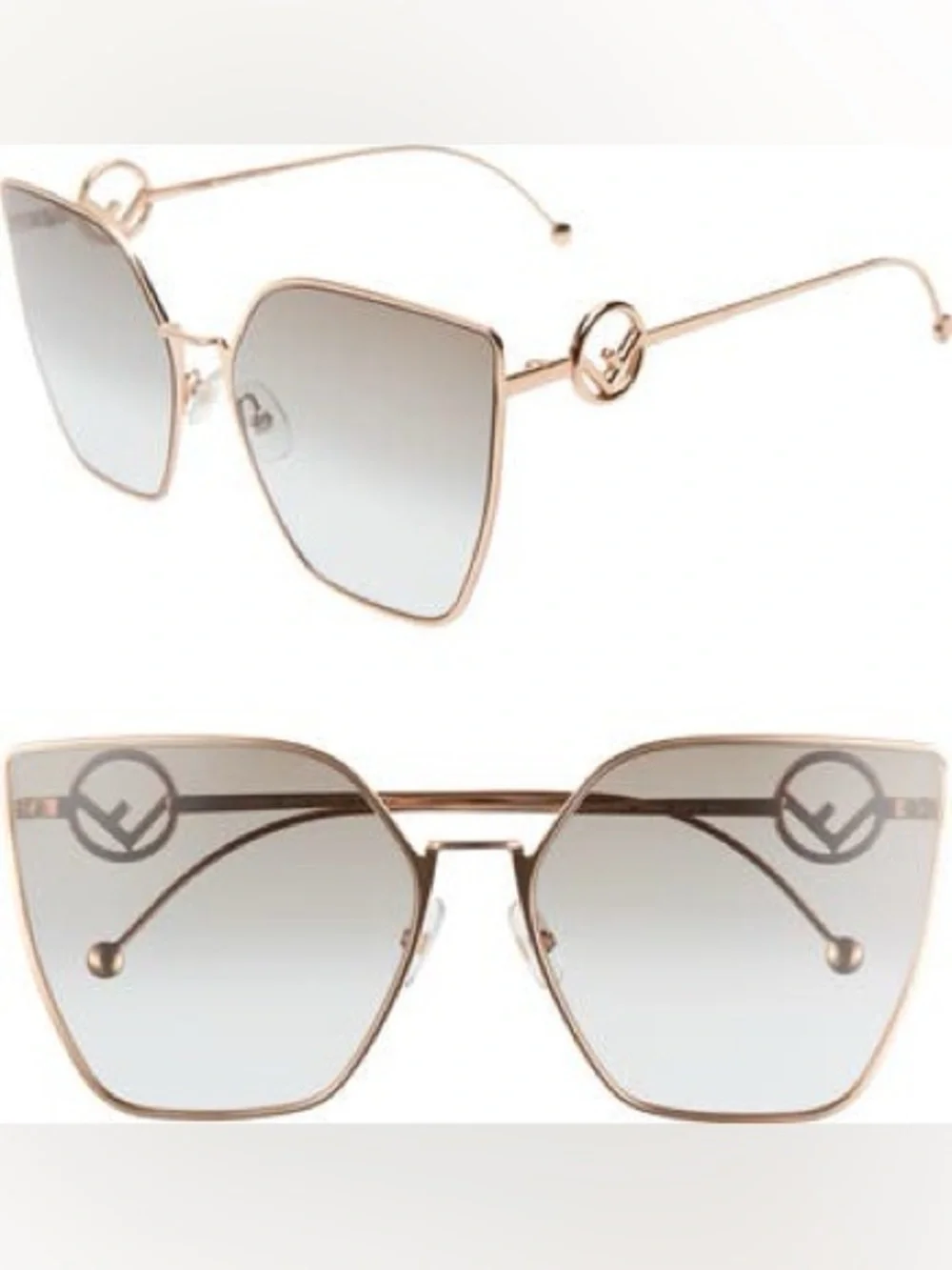 Fendi metal logo