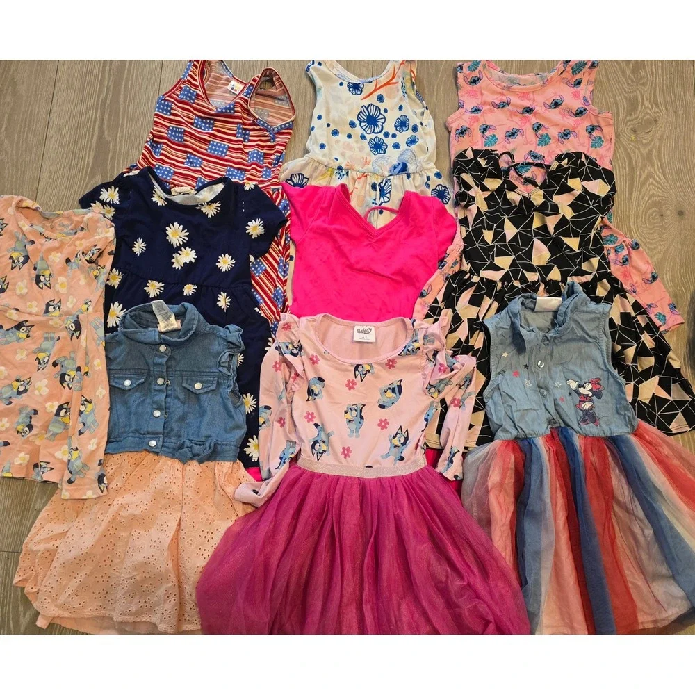 Girls Size 4T Dress Lot 10pc Bundle