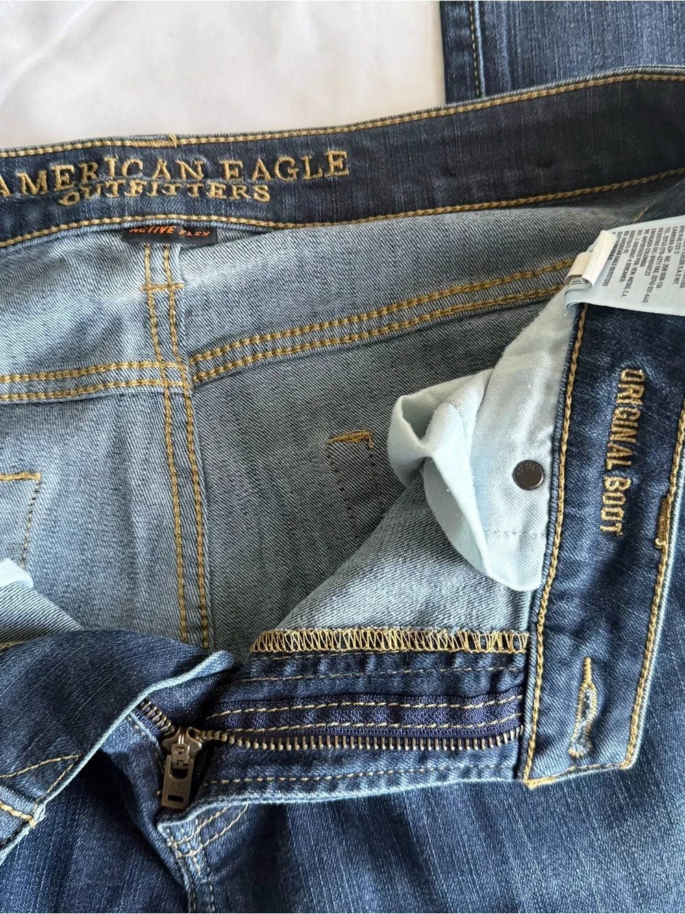 Men’s Dark Wash Denim Jeans - Classic Blue