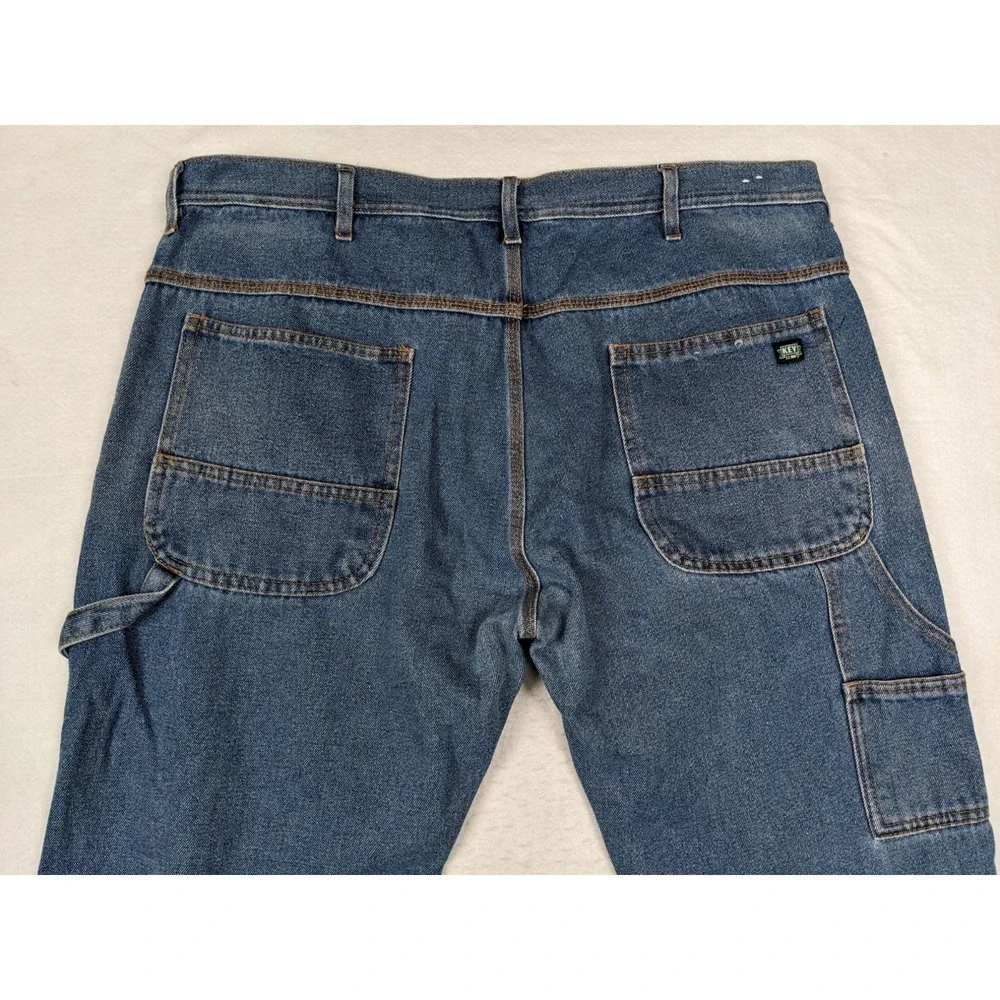Key Mens Blue Denim Jeans Size 40 X 32 Cotton Blend