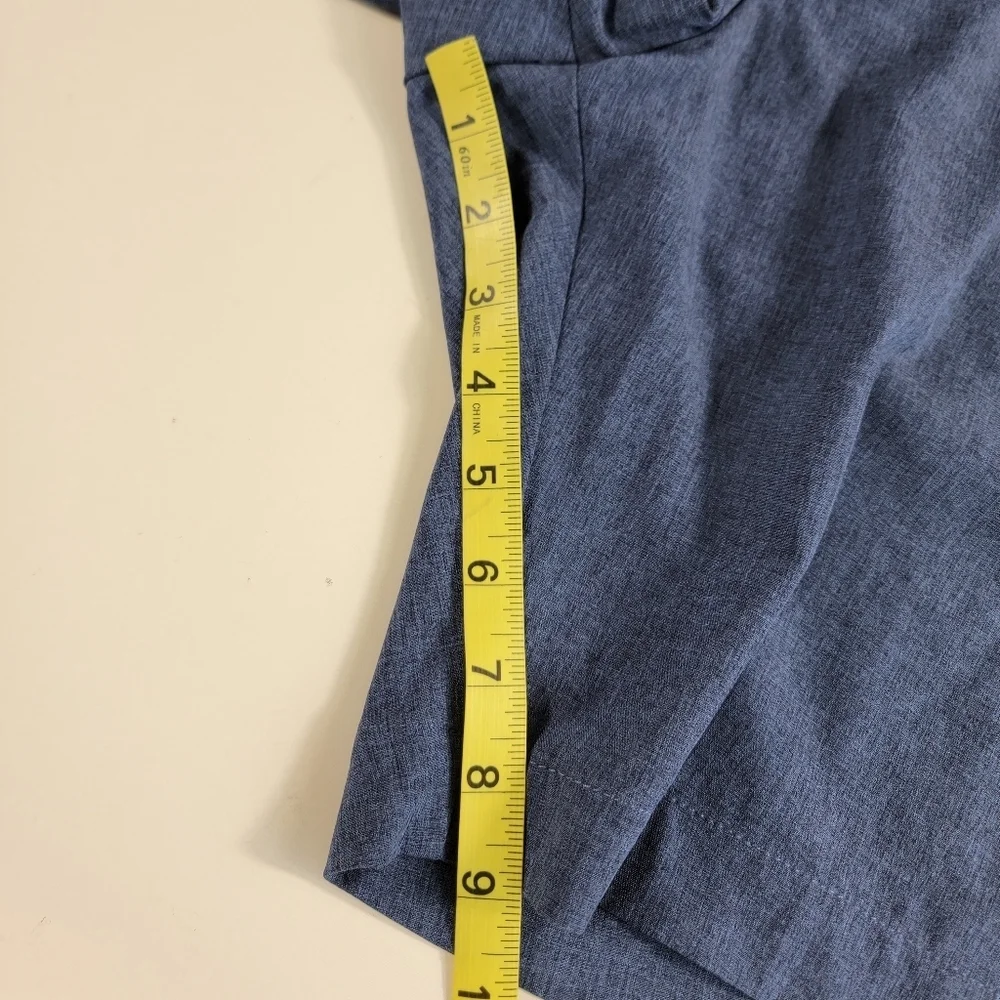 CALLAWAY Golf Mens Shorts Size 38 Blue Casual Flat Front Chinos performamce