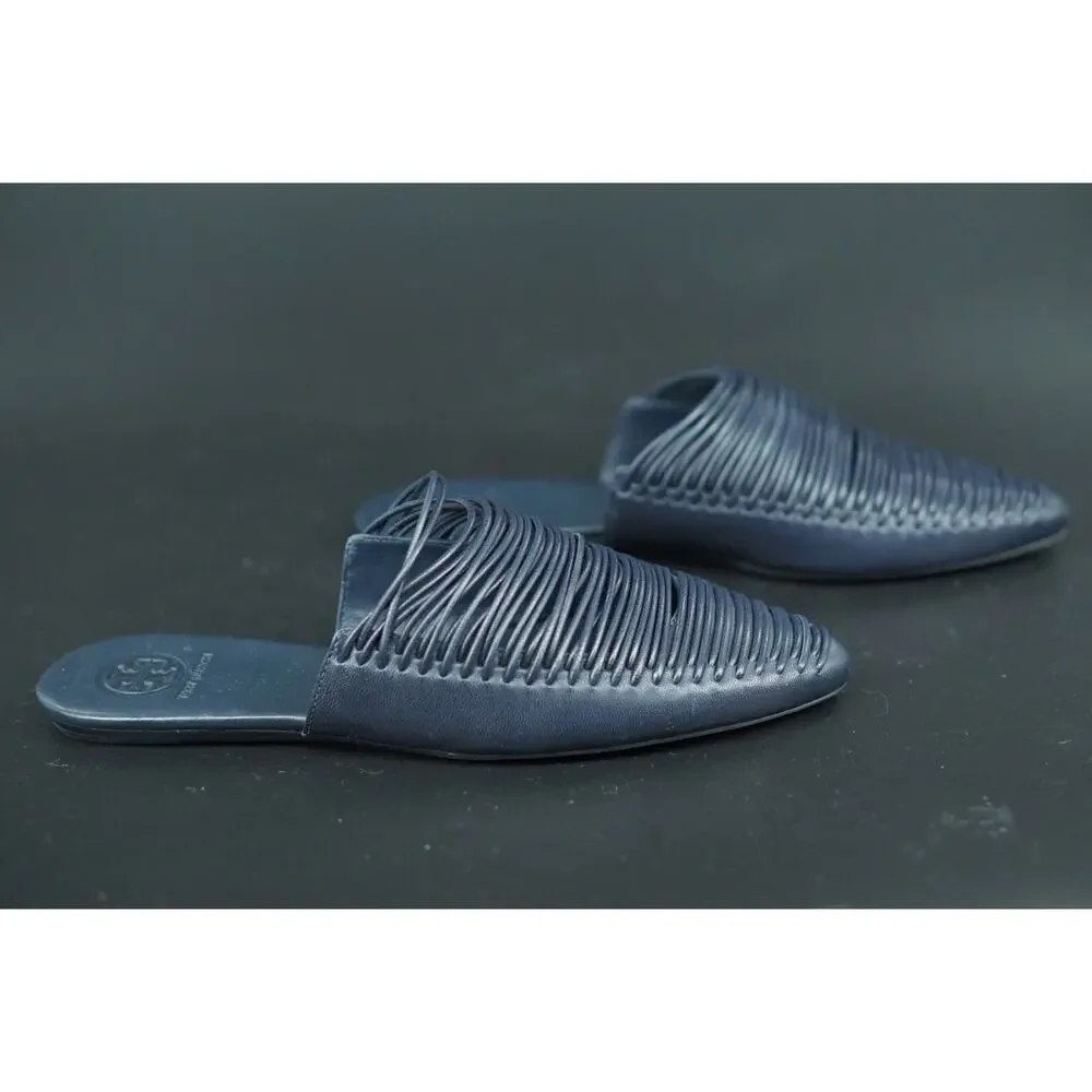 Tory Burch Sienna Woven Mules Slide Sandals Size 5.5 $298