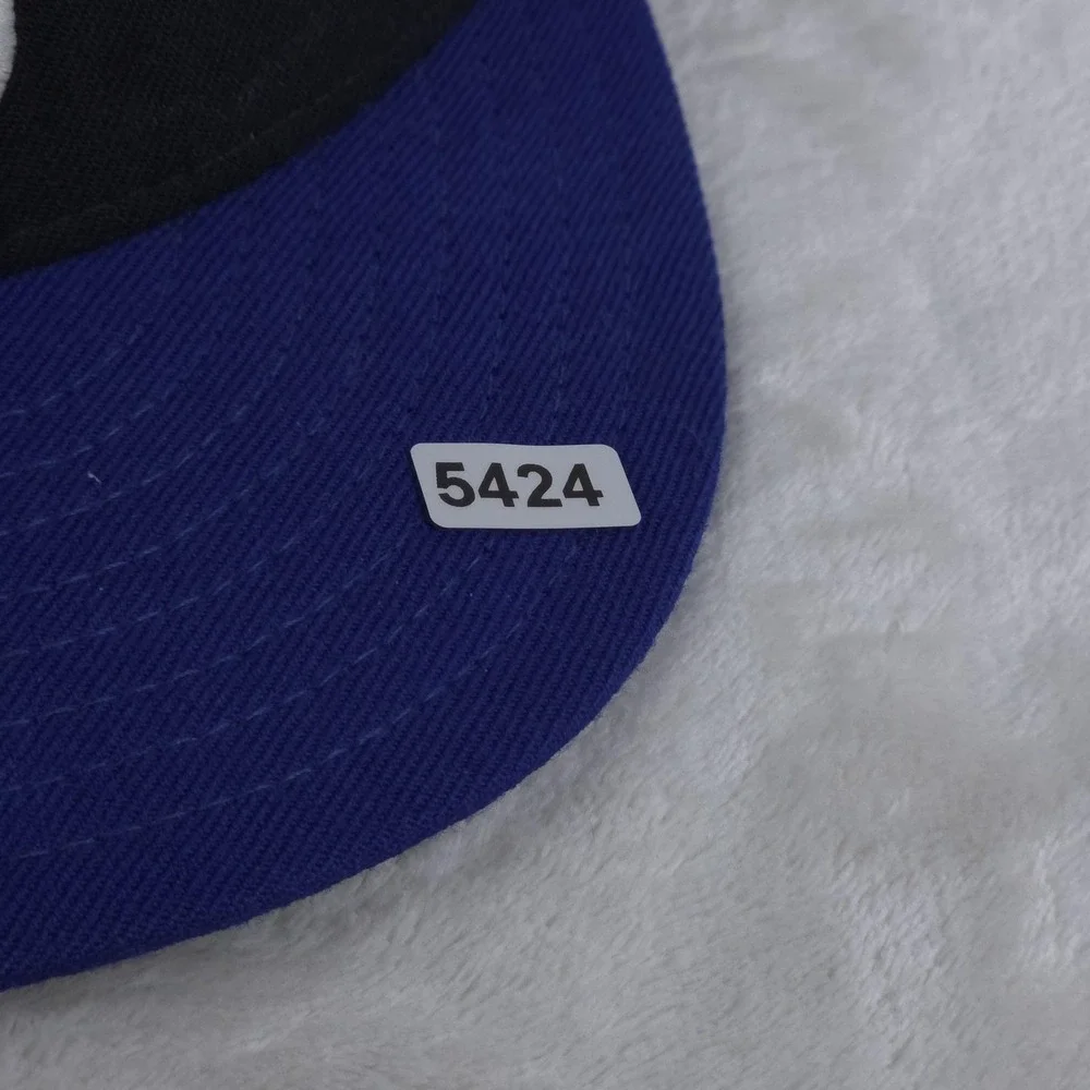 VINTAGE Kansas City Royals Hat Authentic Cap Wool Mens 7 5/8 Black‎ Blue MLB USA