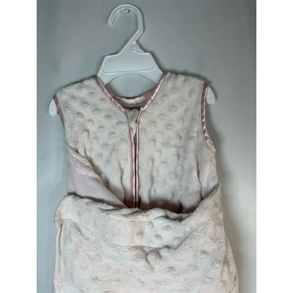 HALO SleepSack Swaddle Wearable Blanket  Pink Trim Small 3-6 Months