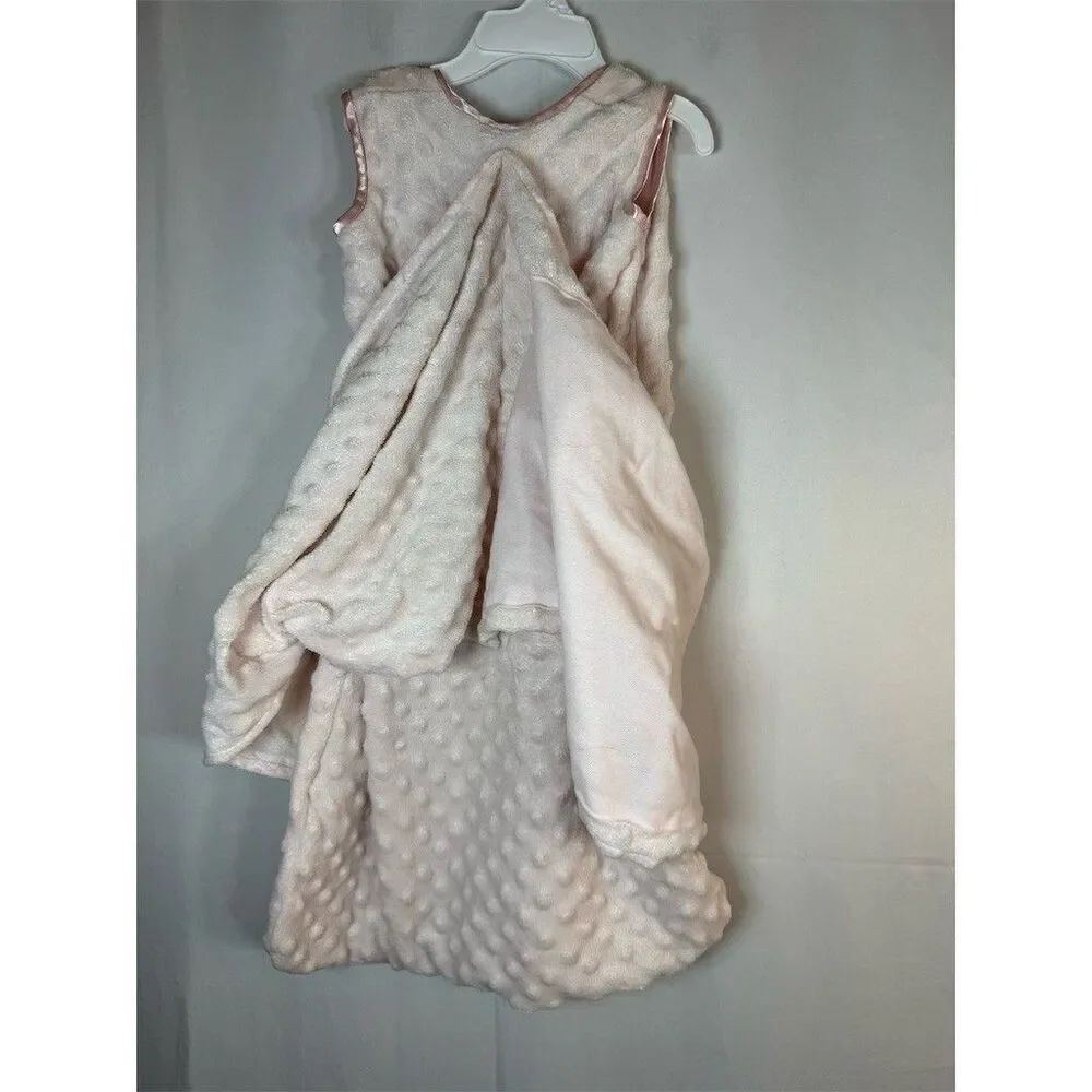 HALO SleepSack Swaddle Wearable Blanket  Pink Trim Small 3-6 Months