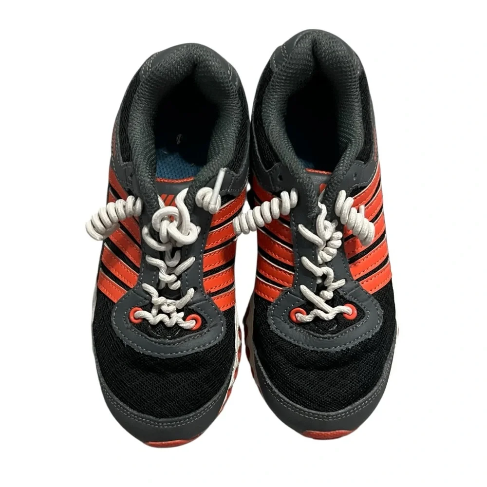 K-Swiss Sz 11.5 Kids' Black Grey & Orange Sneakers