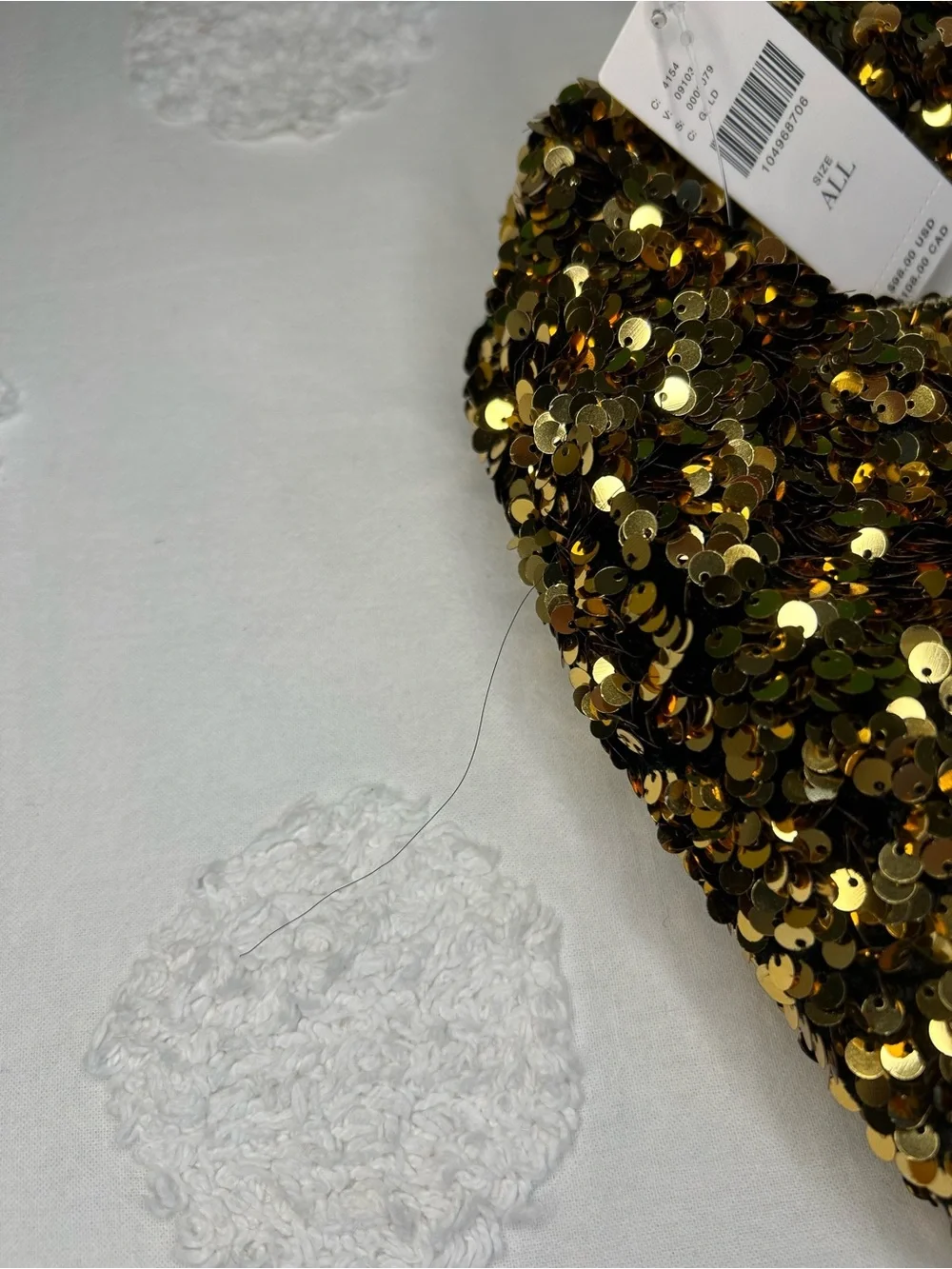Anthropologie Paillette Sequin Crescent Bag
