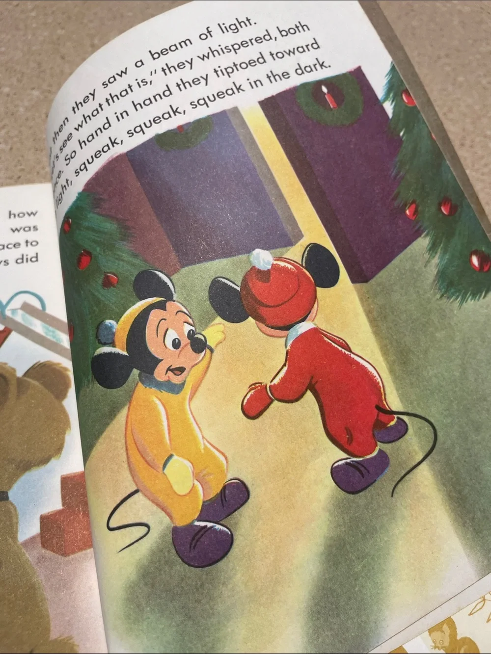 Little Golden Book red holiday disney