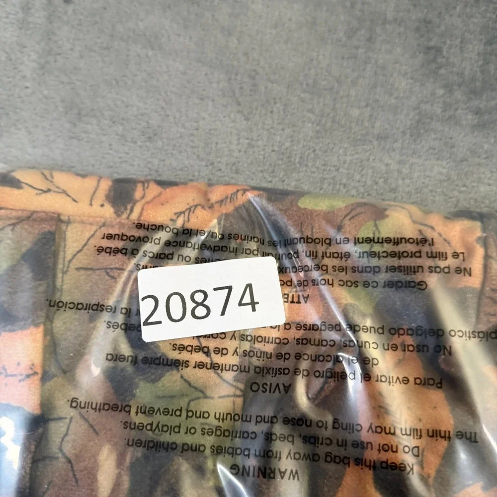 Kelly Cooper Leaf Camo Fleece Cargo Pants Mens 28 Brown Hunting Outdoor