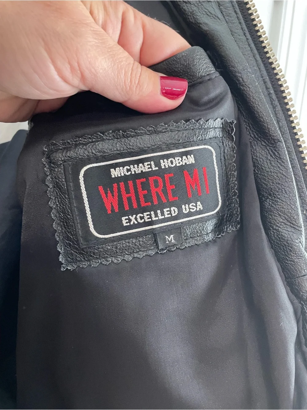Michael Hoban front embroidered denim