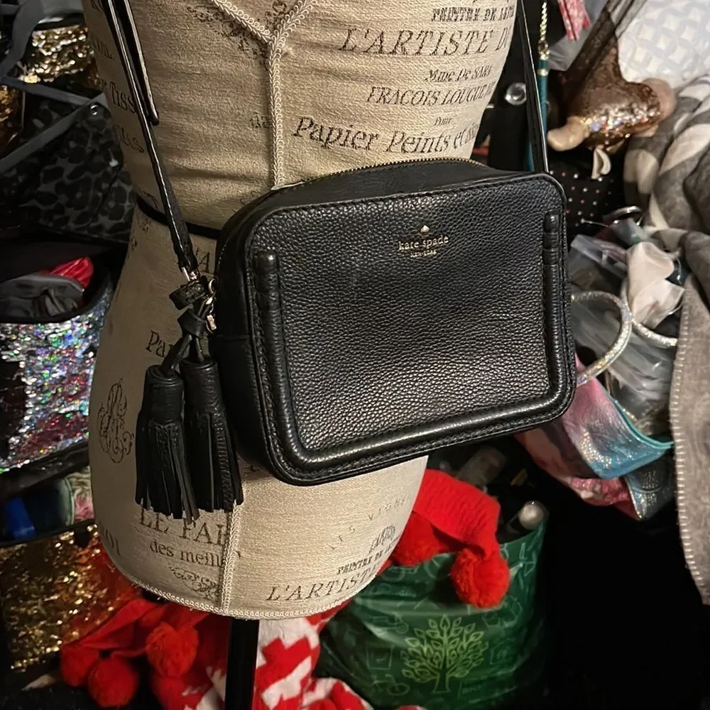 Kate Spade Kingston Drive Arla leather crossbody purse/bag pocketbook black