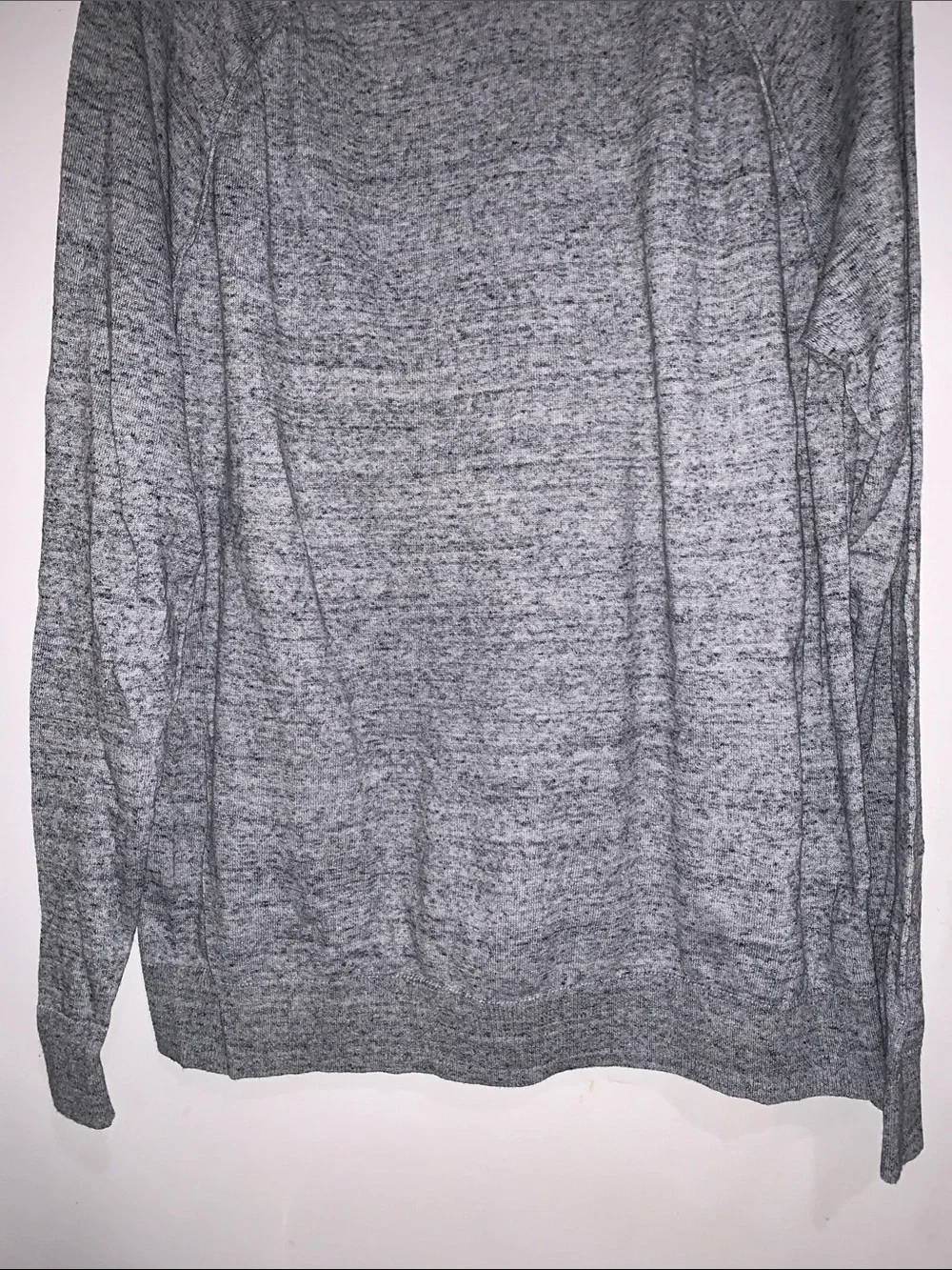 Old Navy Men's Heather Gray Long-Sleeve Crewneck Sweater