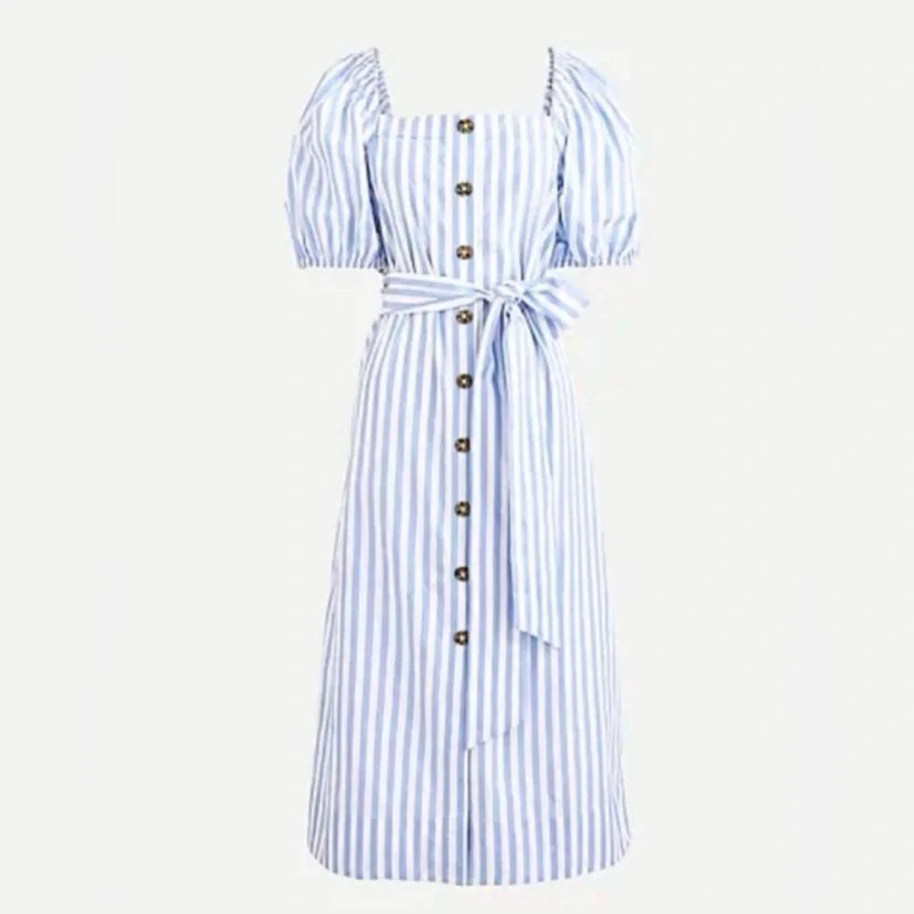 J. Crew Harborfront Carol Stripe Dress in Size Medium