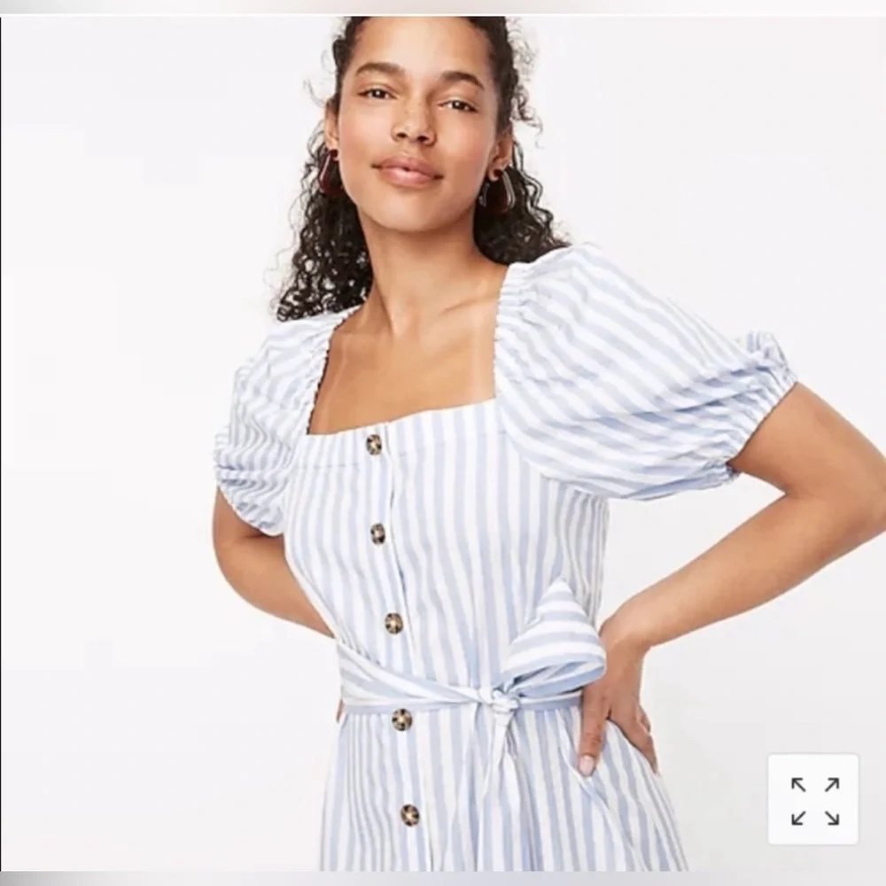 J. Crew Harborfront Carol Stripe Dress in Size Medium