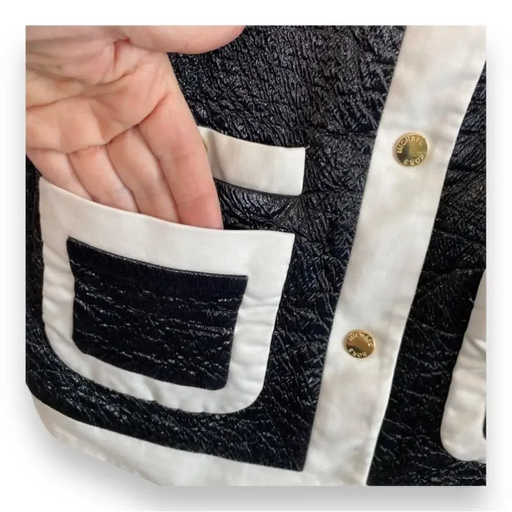 Michael Kors - Navy/White Crop Blazer - 6 - china