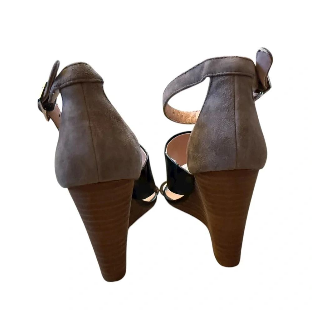 Sole Society Two-Tone Wedge Sandals Size 7 Excellent Condition