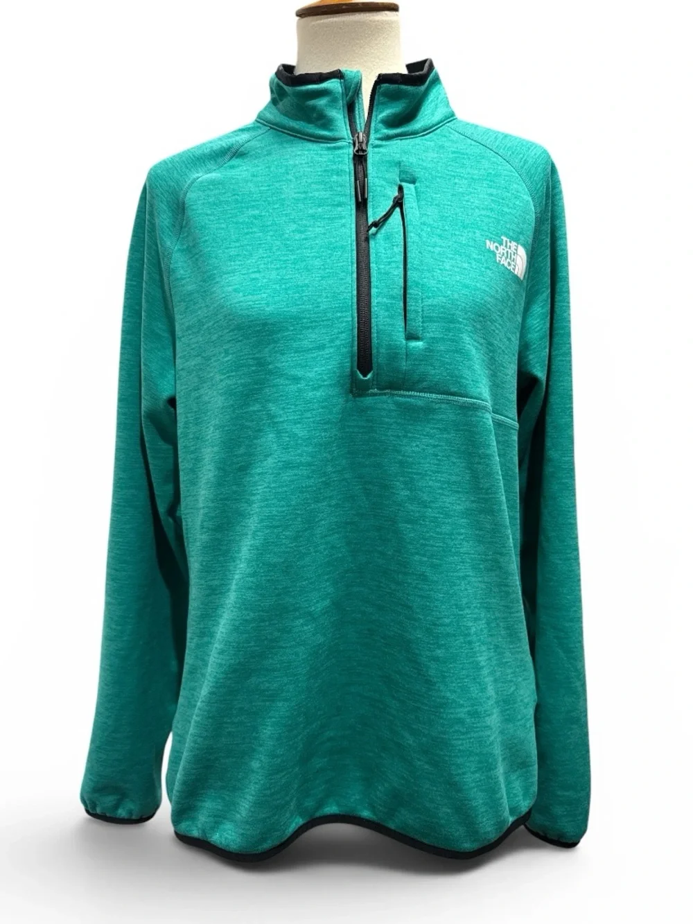 The North Face Men's Green Half-Zip Pullover #585