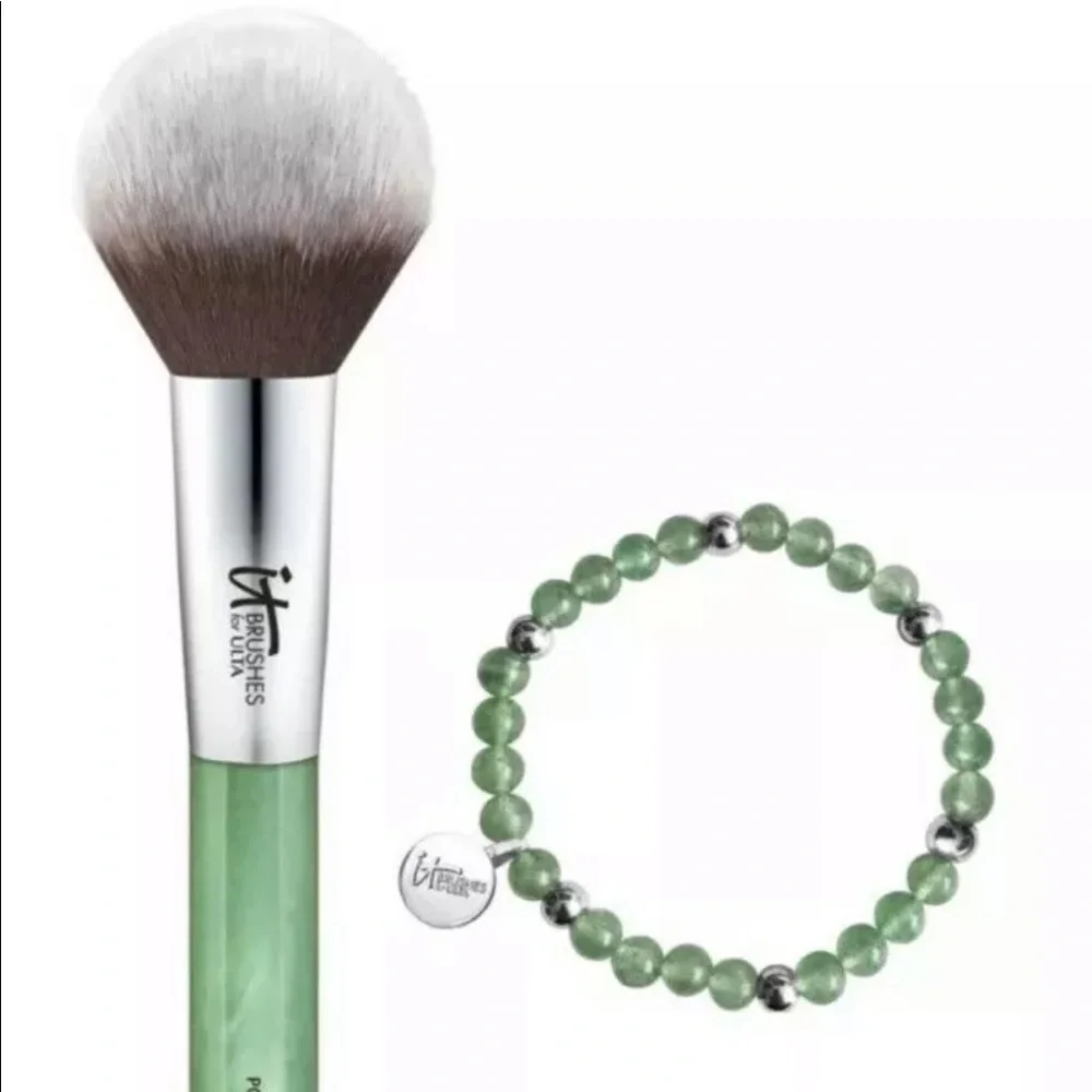 IT BRUSHES Cosmetics Gem Brush Therapy Duo Collection Green Jade Potential NIB