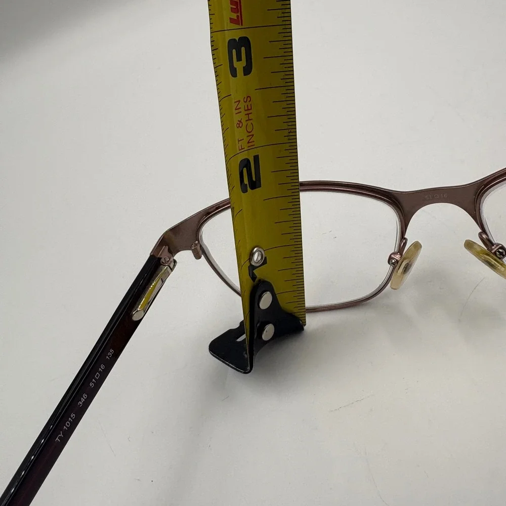 Tory Burch TY1015 346 Burgundy‎ Semi Rimless Eyeglasses Frames 51-16-135 Logo