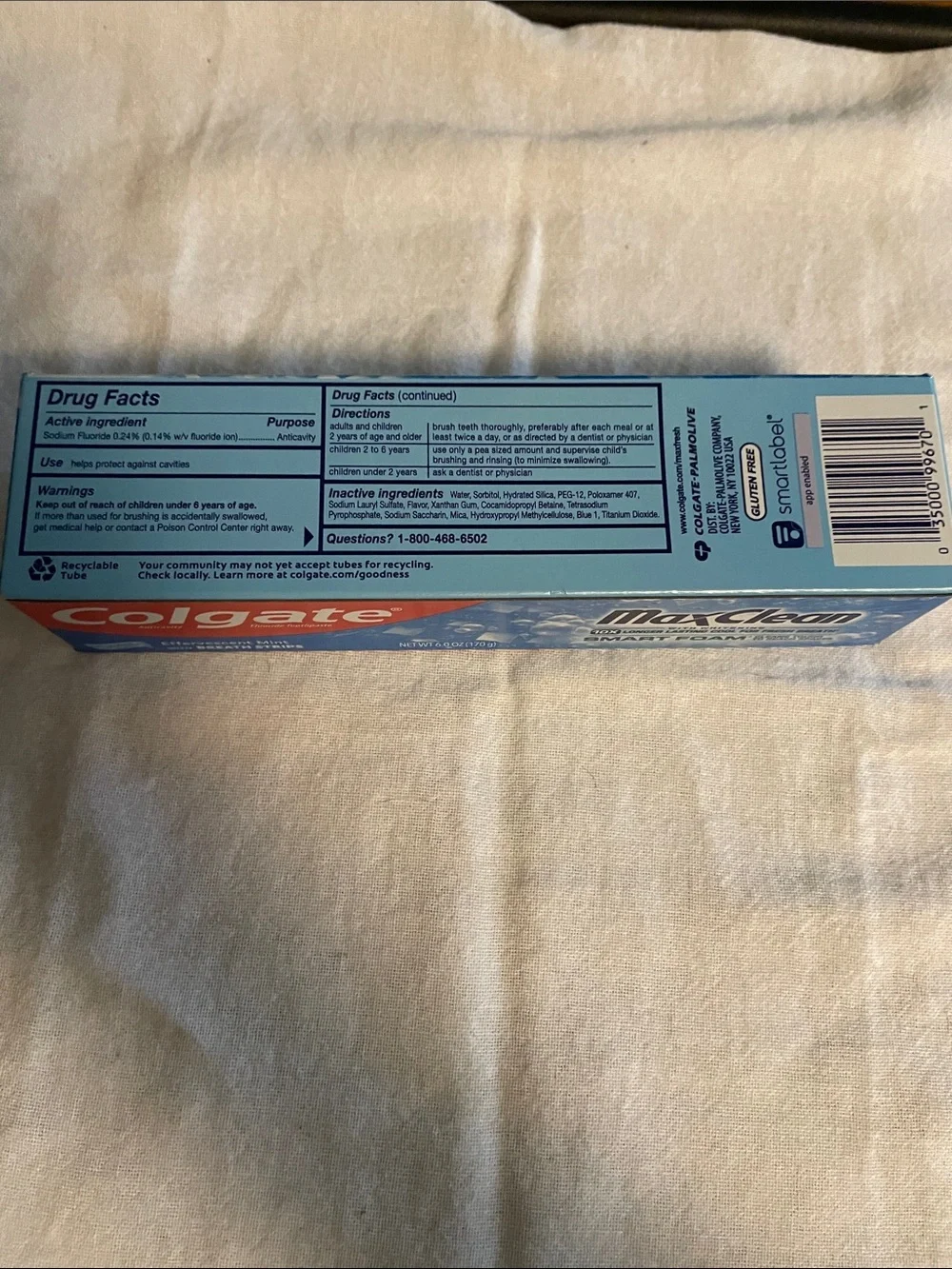 Colgate MaxClean Smart Foam Toothpaste - Blue