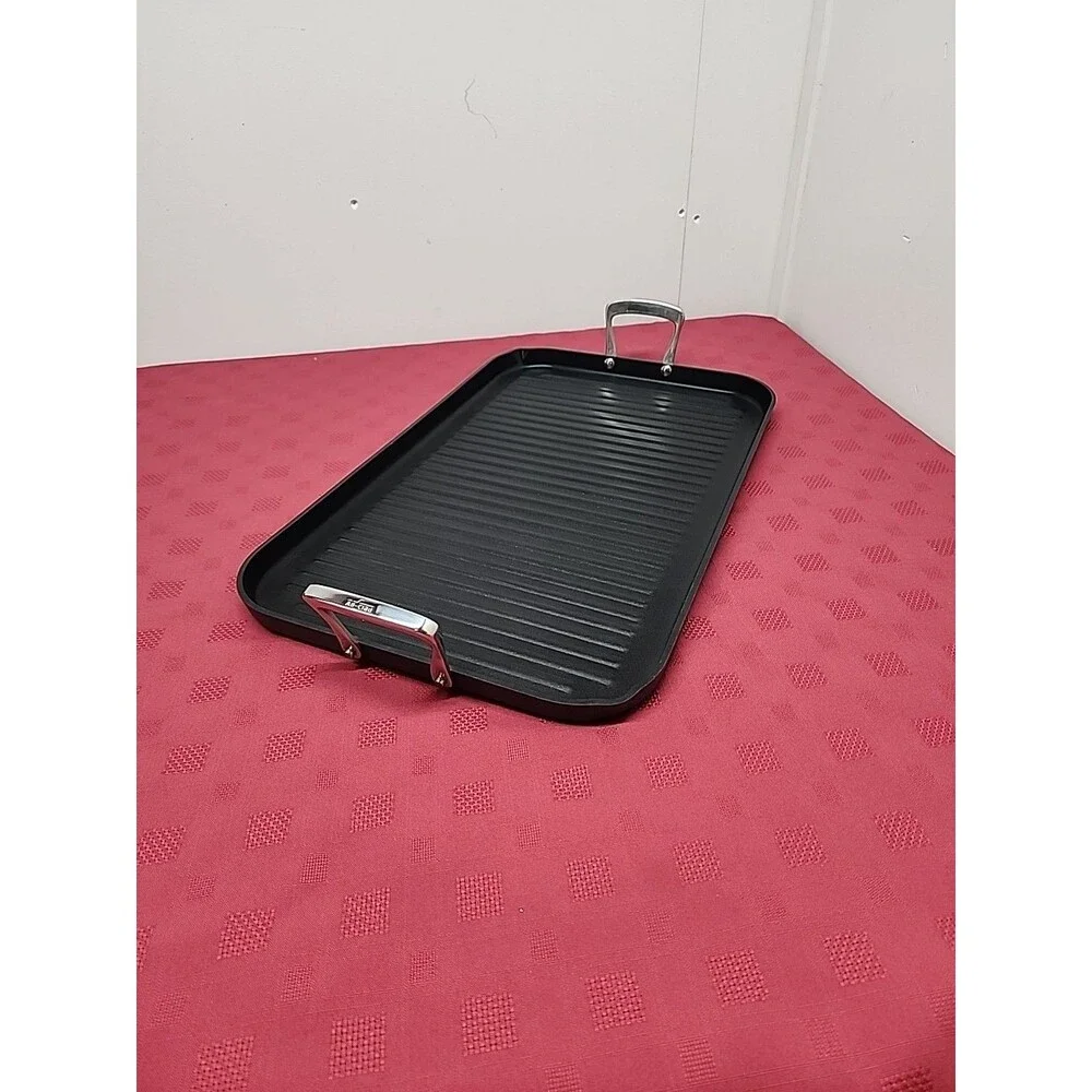 All-Clad B1 Hard Anodized Griddle Pan PFOA Free Nonstick  Double Burner New