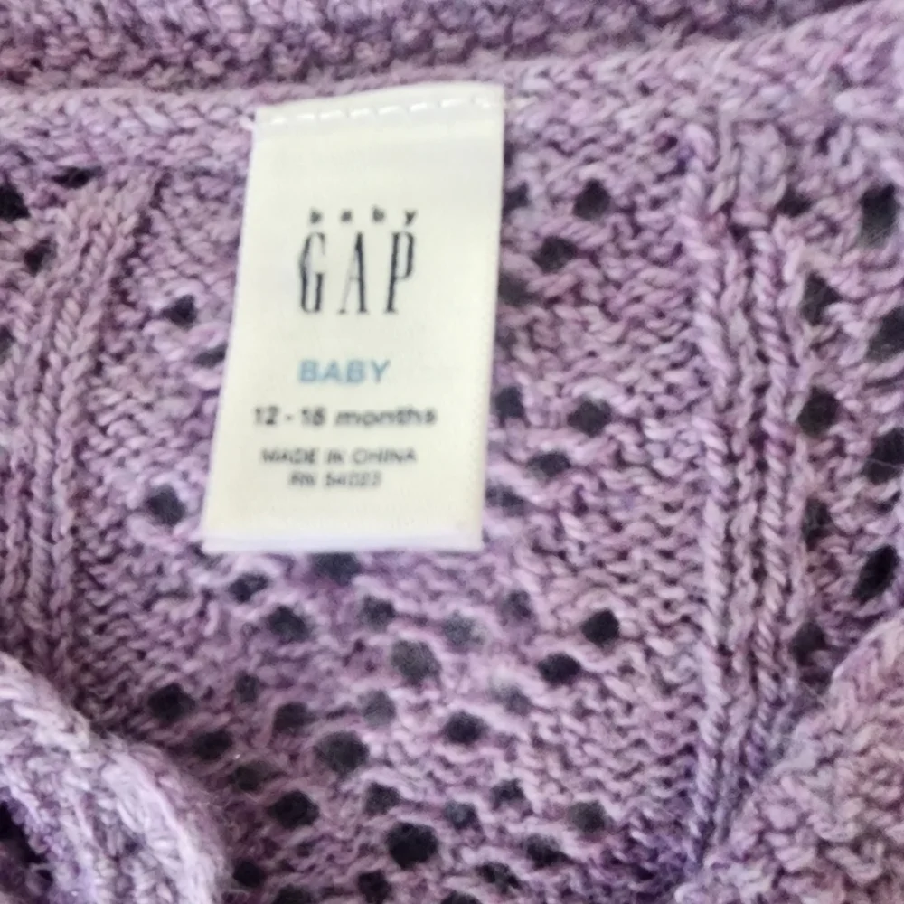 Gap 12-18 month lavender cardigan sweater