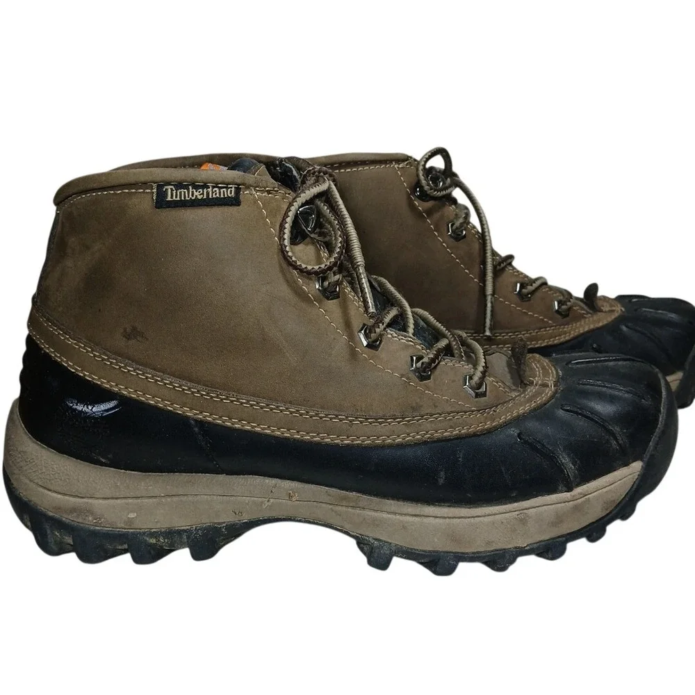 Timberland Men's Sz 7 Leather Waterproof Duck‎ Boot Used barn chore outdoor