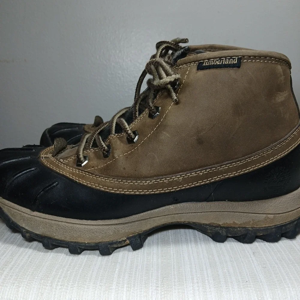 Timberland Men's Sz 7 Leather Waterproof Duck‎ Boot Used barn chore outdoor