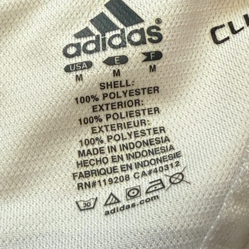 Adidas Red and White Track Jacket with Cal Logo
