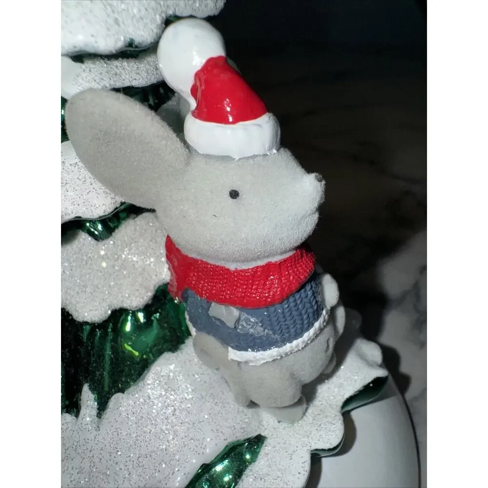 NEW Bath And Body Works Christmas TREE MOUSE Single‎ Wick Candle Pedestal Holder