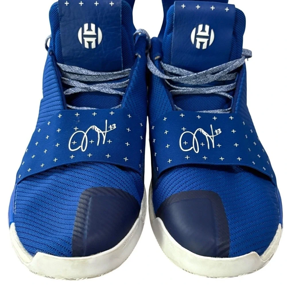 Adidas Harden Vol 3‎ Basketball Shoes Mens 18 Blue White D97167 Performance Shoe