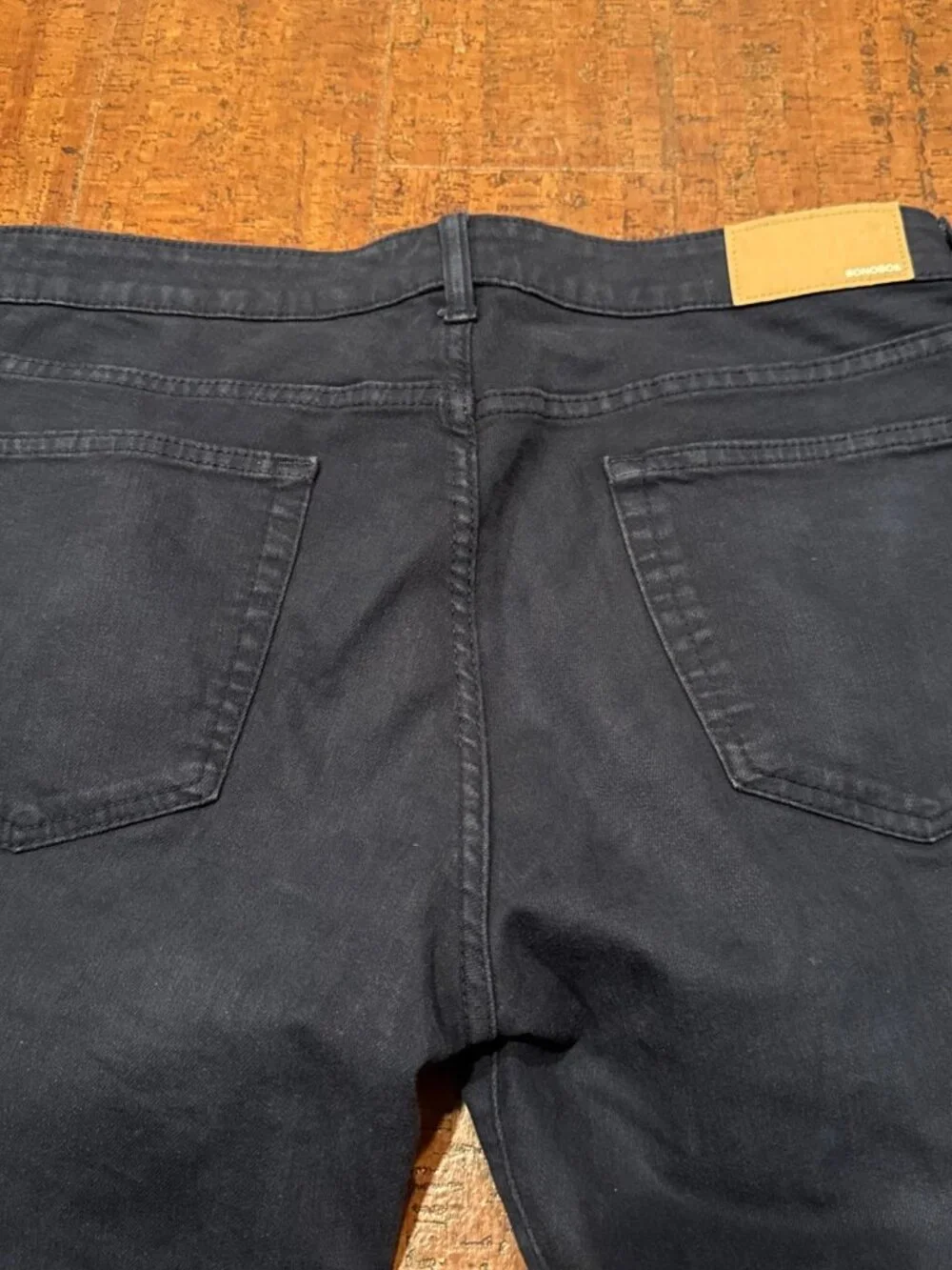 Bonobos Men’s 35X32 Slim Fit Straight Jeans Blue Stretch Denim