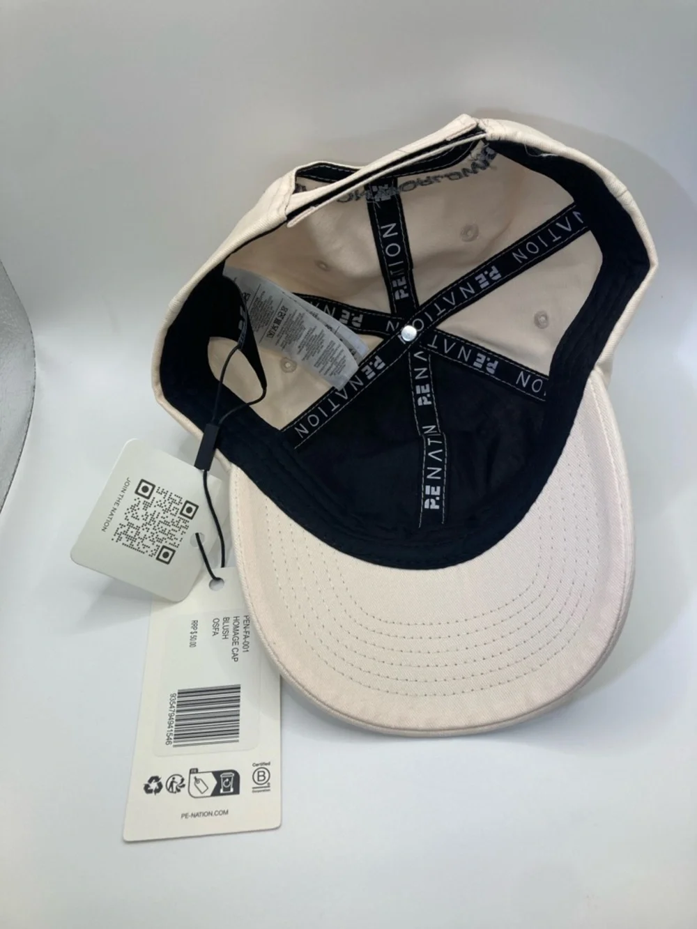 P.E Nation Homage Baseball Cap in Blush - NWT OSFA