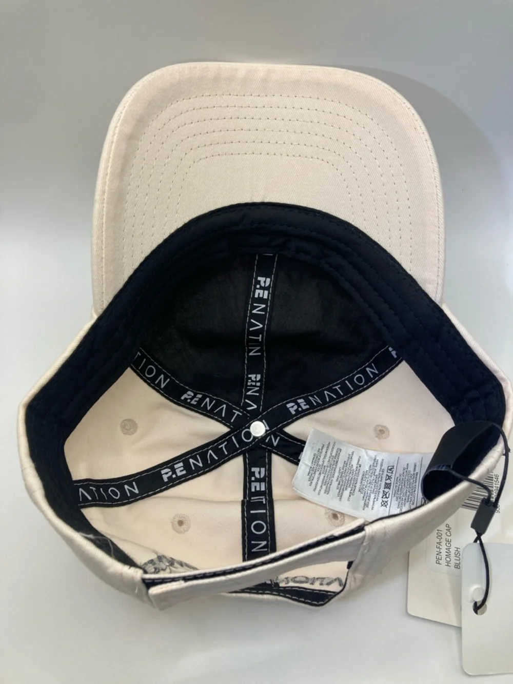 P.E Nation Homage Baseball Cap in Blush - NWT OSFA