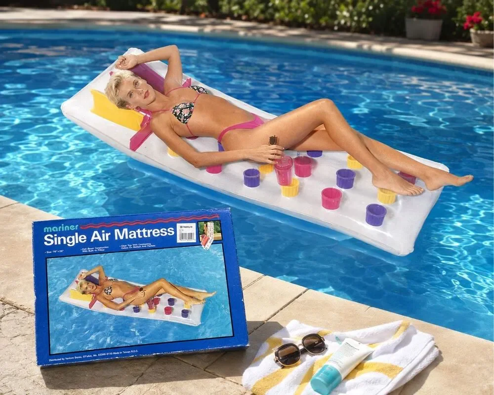 MARINER AIR MATTRESS 18 POCKET POOL FLOAT 78