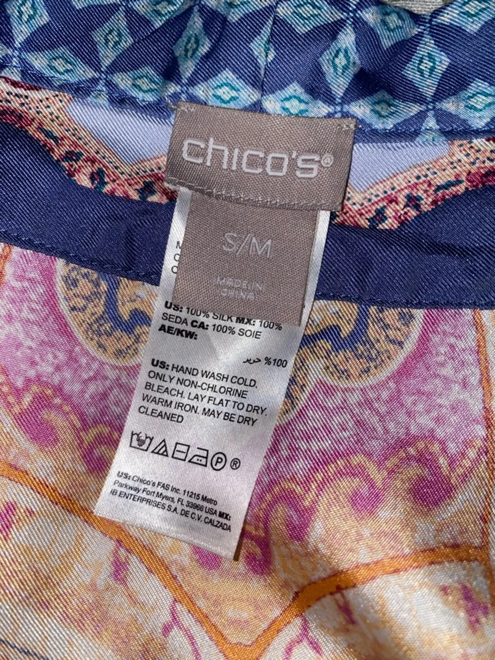 Chicos silk paisley