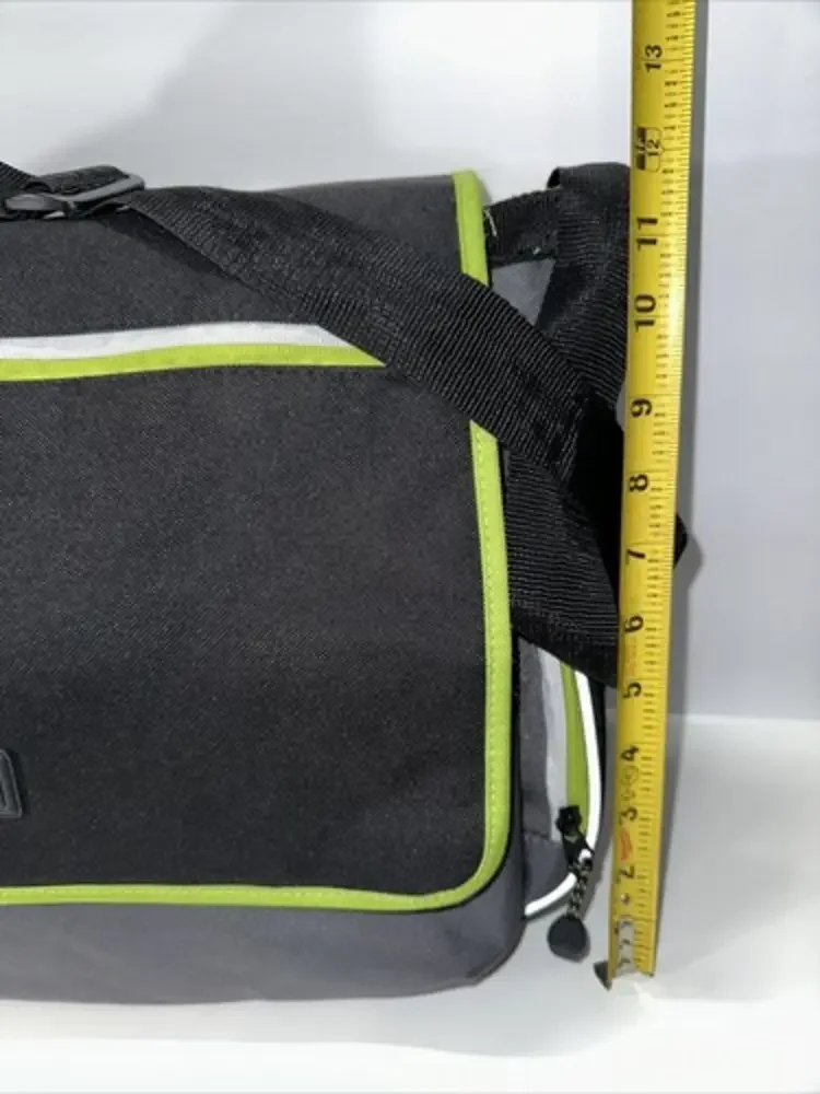 Eddie Bauer‎ Bryant Messenger Diaper Bag Green Grey and Black