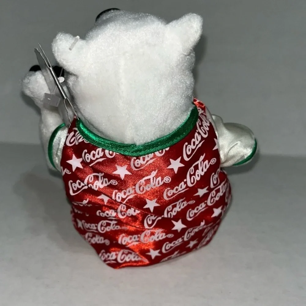 Coca-Cola Polar Bear in Red Romper Bean‎ Bag Plush