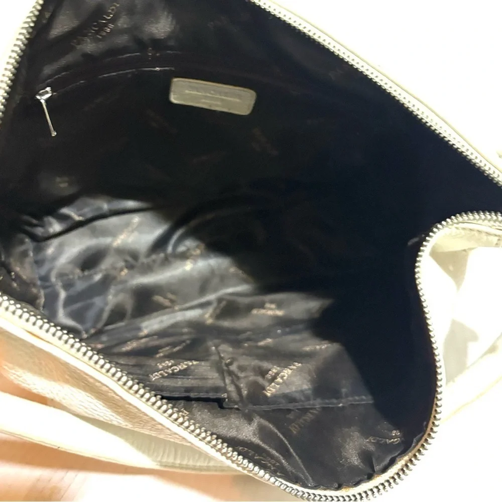 Pancaldi Chic Cream Leather Hobo Bag