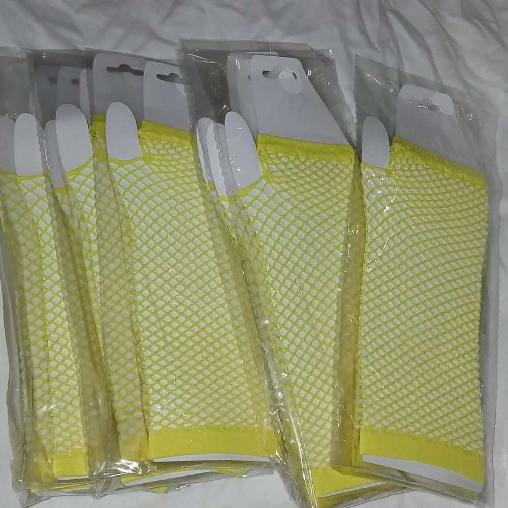 N/A yellow fishnet