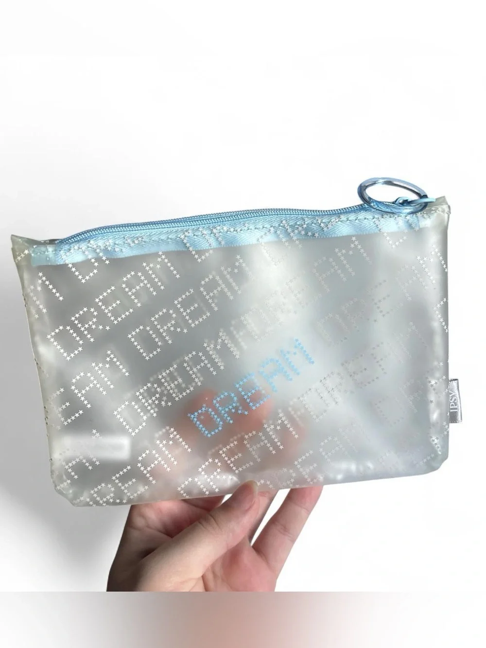 IPSY “Dream” Clear Blue Star Glam Bag – January 2021 Makeup Pouch (Bag Only)