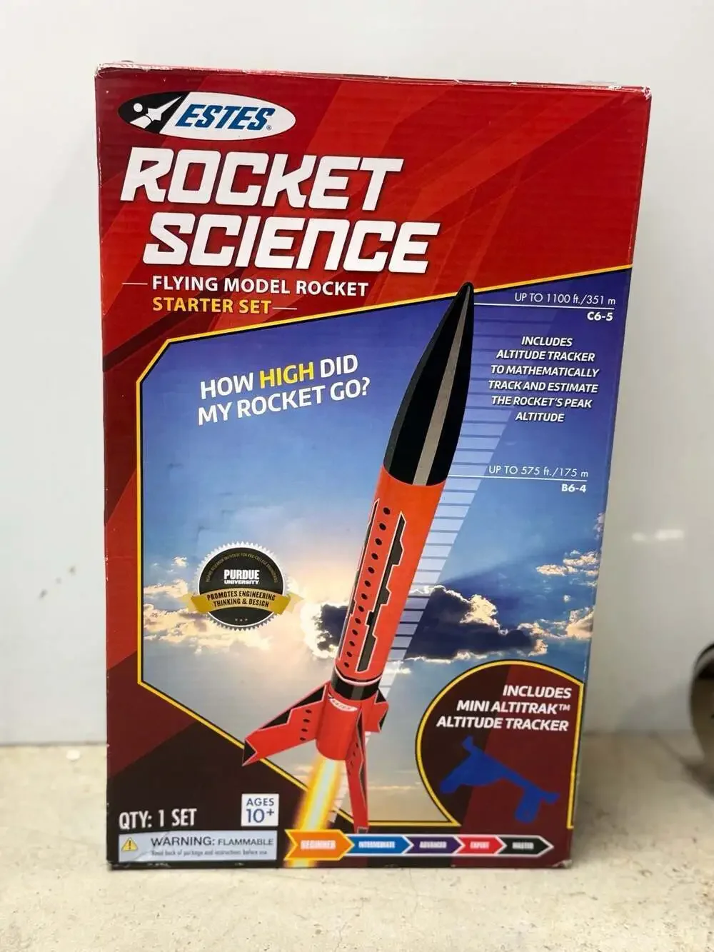 Estes 5326 Rocket Science Flying Model Rocket Starter Set with Mini AltiTrak